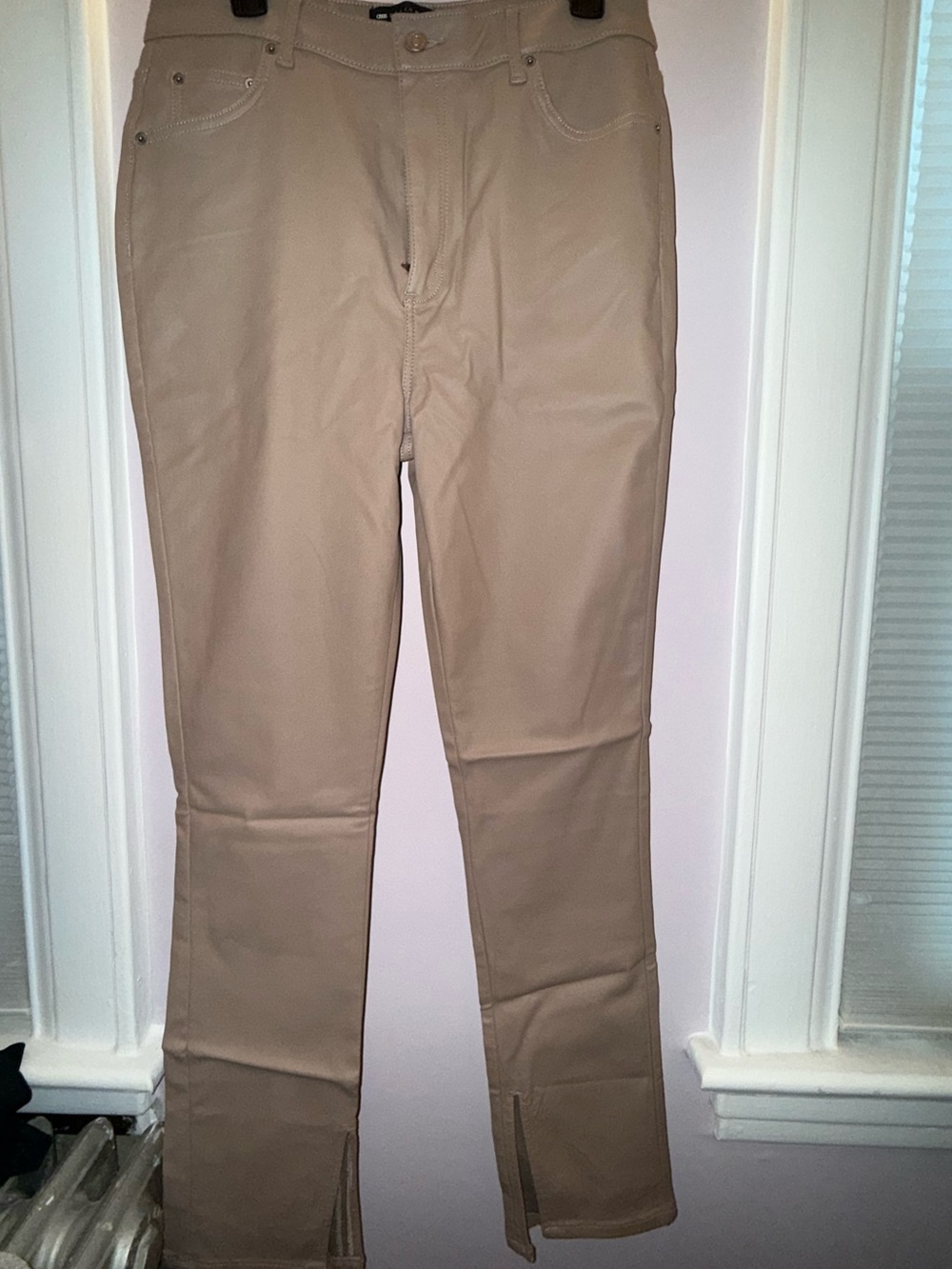 ASOS Design Tan Stretch Slim-Fit Pants